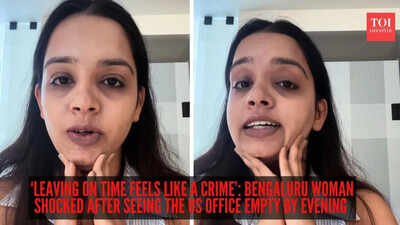  Bengaluru woman shocked after seeing the US office empty by evening