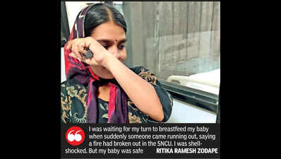 Daga Hosp fire: 10 babieshave miraculous escape