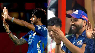 IPL 2026 | Tilak Varma flashes No. 45 signal after Mumbai Indians victory, Rohit Sharma's reaction goes viral - WATCH