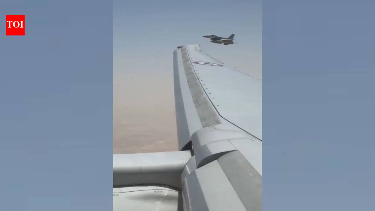 Watch: PM Modi receives F-16 escort as he lands in UAE on first leg of five-nation tour