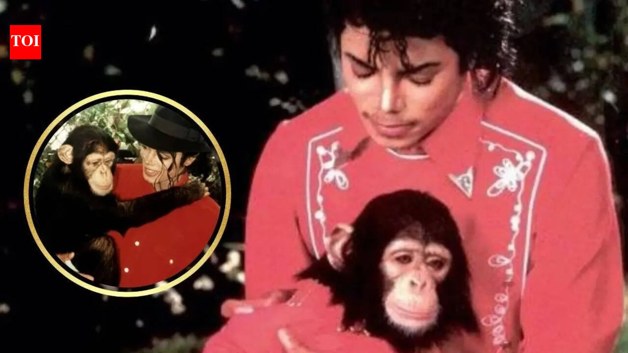 Michael Jackson and his Chimpanzee Bubbles