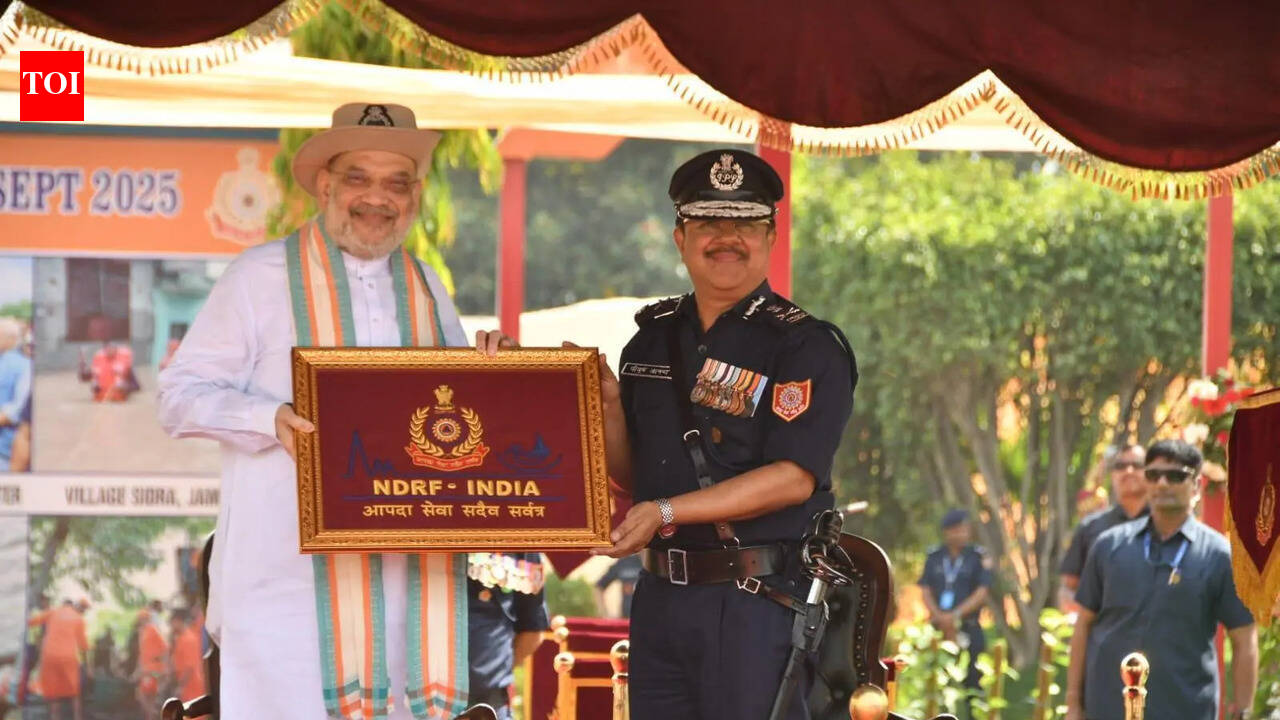 HM Amit Shah hails NDRF during President’s Colour Award ceremony in Ghaziabad