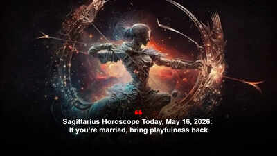 Sagittarius Horoscope Today, May 16, 2026: If you’re married, bring playfulness back