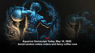 Aquarius Horoscope Today, May 16, 2026: Avoid random online orders and fancy coffee runs