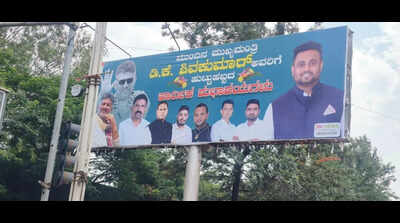 Hebbalkar camp backs DKS for CM post with posters