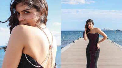 Cannes 2026: Kalyani Priyadarshan’s black and maroon gown steals the spotlight and Fans declare themselves ‘Kalyaniholics’