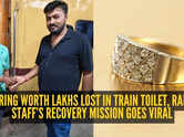 Gold ring worth lakhs slips into train toilet - Indian Railways staff pull off incredible recovery