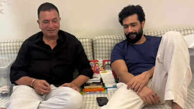 Sham Kaushal wishes 'Puttar' Vicky Kaushal on his birthday, but fans can’t stop gushing over grandson Vihaan - PIC