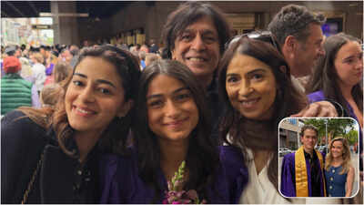 Ananya Panday congratulates her sister Rysa Panday as she graduates from NYU Tisch alongside Reese Witherspoon's son