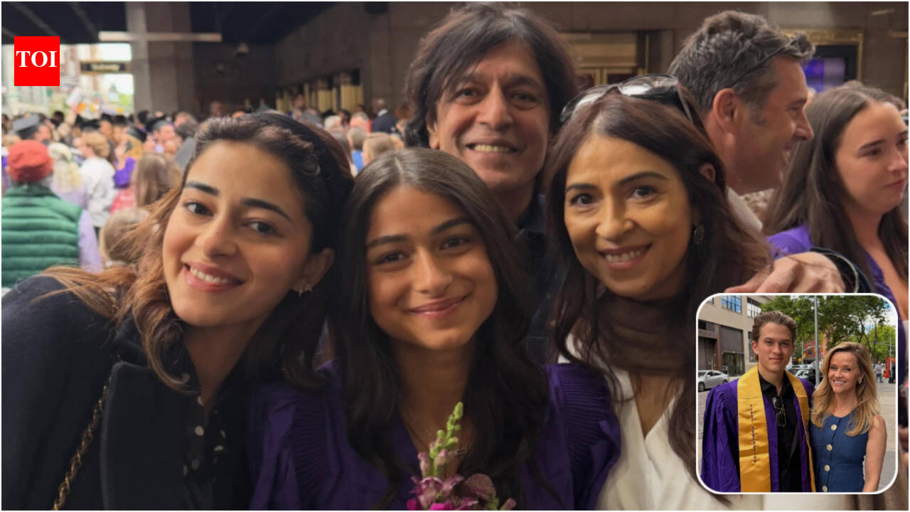 Ananya Panday congratulates her sister Rysa Panday as she graduates from NYU Tisch alongside Reese Witherspoon's son