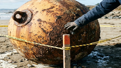 Japan beach mystery sparks fear until experts identify strange object
