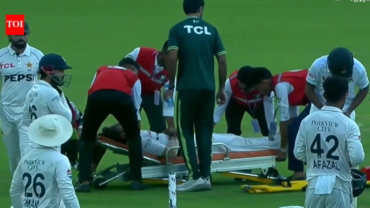 Scary! Pakistan cricketer leaves field on stretcher after head injury - Watch