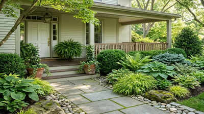 How to brighten a shady front garden bed without adding more flowers