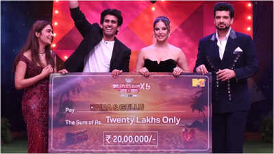 Splitsvilla X6 - Pyaar Ya Paisa Winners: Gullu aka Kushal Tanwar and Kaira Anu lift the trophy; take home a cash prize of Rs 20 lakhs