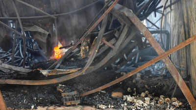 Noida furniture market fire: Traders count losses, allege fire engines came 40 mins late