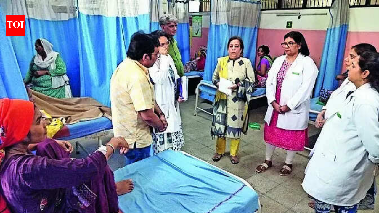 Woman delivers in phone light in Faridabad hospital park