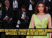 Aditi Rao Hydari turns Cannes into her personal runway in futuristic neon couture gown