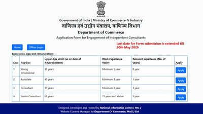 Department of Commerce extends consultant recruitment application deadline till May 20