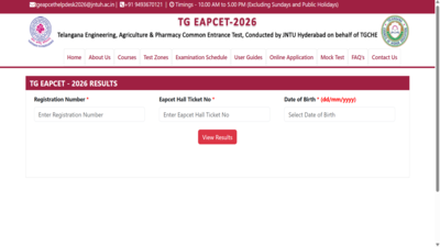 TS EAMCET result 2026 released at eapcet.tgche.ac.in: Direct link to download rank card here