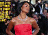 Simone Ashley looks like the true &lsquo;Diamond of the Season&rsquo; in iconic red McQueen gown at Cannes