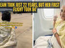 &lsquo;My dream took just 22 years, but her first flight took 84&rsquo;: Grandmother&rsquo;s journey with grandson leaves internet emotional