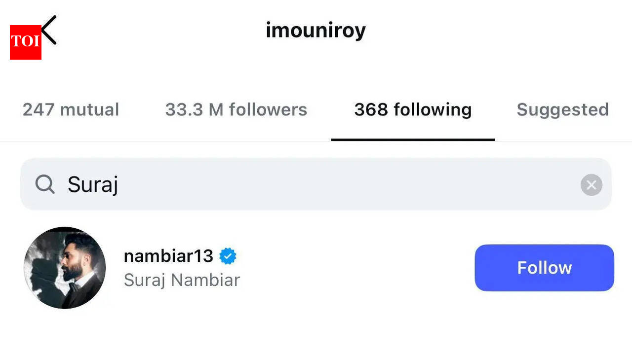 Mouni follows back Suraj days after announcing separation