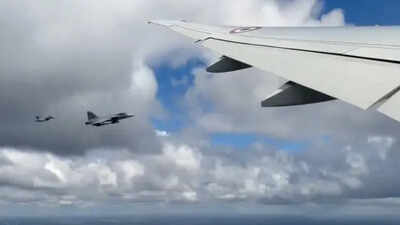  Gripen combatant  jets escort PM Modi's level   arsenic  it enters Swedish airspace