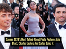 Cannes 2026: Internet erupts after Alia Bhatt meets F1 icons Charles Leclerc and Carlos Sainz Jr.