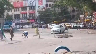 Protest against demolition drive turns violent in Kolkata's Park Circus, 3 police personnel injured