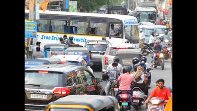 Mallampet choc-a-block near Exit 4A, irks locals
