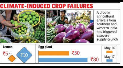 Kol kitchens feel the heat as lemon & brinjal prices spike across mkts