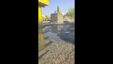 Damaged roads and heavy trucks leave Gokulpura residents frustrated