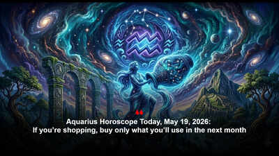 Aquarius Horoscope Today, May 19, 2026: If you’re shopping, buy only what you’ll use in the next month