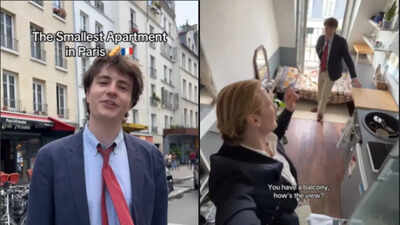 Rs 67,000 rent, 134 stairs and no toilet: Man reveals life inside the 'smallest apartment in Paris' in viral video