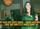 One green saree, endless reactions: Sanam Saeed&rsquo;s green drape look at Cannes has everyone talking