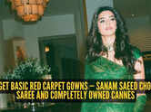 One green saree, endless reactions: Sanam Saeed&rsquo;s green drape look at Cannes has everyone talking