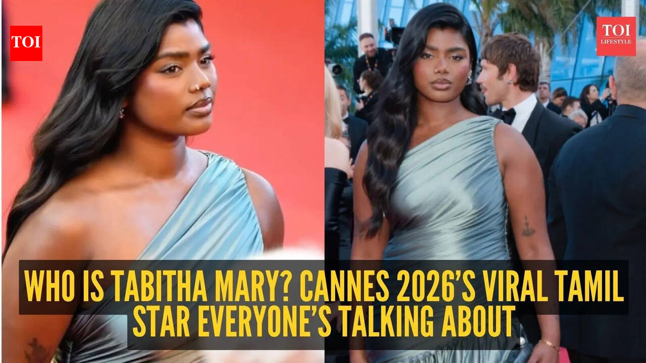 Cannes 2026: Tamil Model Tabitha Mary makes a dazzling Cannes debut in  metallic couture | - The Times of India