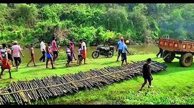 Armo panchayat residents live in fear as Konar washes away only bridge every year