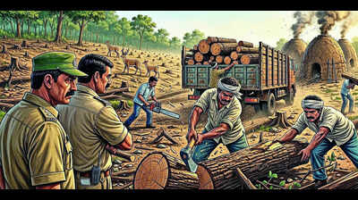 Forester, beat guard booked for felling 1,700 mature trees