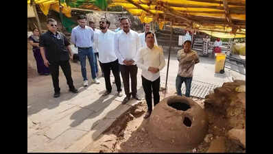Stone vessel find at Ramtek’s Gad Mandir complex boosts heritage appeal: Jaiswal