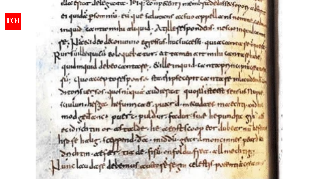 Experts stunned by a forgotten medieval book in Rome hiding oldest English poem