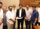 Suriya&rsquo;s 'Karuppu' team meets honorable Tamil Nadu CM Vijay; post-meeting picture goes viral