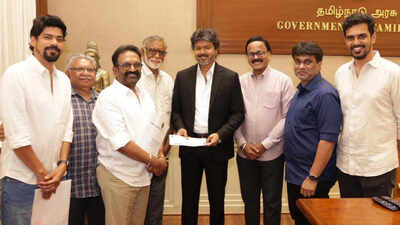 Suriya’s 'Karuppu' team meets honorable Tamil Nadu CM Vijay; post-meeting picture goes viral