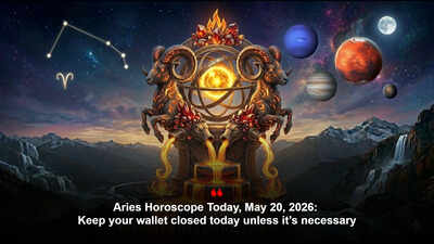 Aries Horoscope Today, May 20, 2026: Keep your wallet closed today unless it’s necessary
