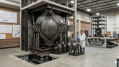 Scientists have created a steel sphere device that could help buildings survive earthquakes without electricity