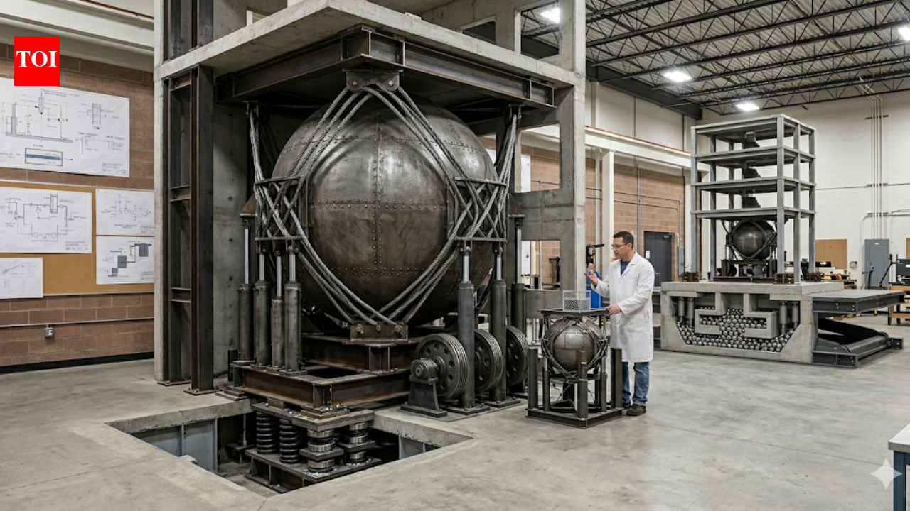 Scientists have created a steel sphere device that could help buildings survive earthquakes without electricity