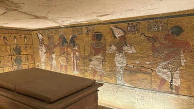 In 1922, an Egyptian worker hit a hidden stone step that uncovered the untouched tomb of King Tutankhamun
