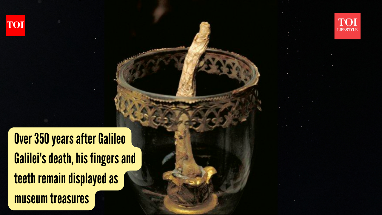 Over 350 years after Galileo Galilei's death, his fingers and teeth remain displayed as museum treasures