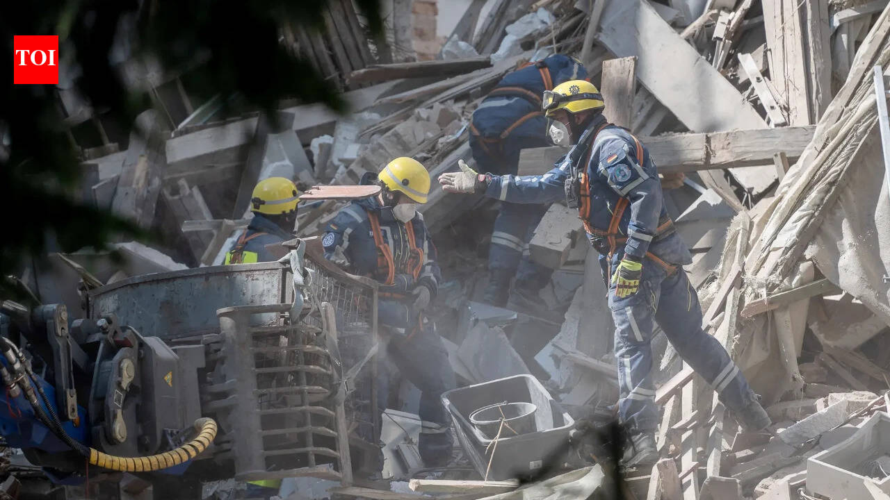 Rescuers search for 3 missing after German building collapse possibly caused by gas explosion