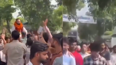 UP shocker: Roadshow, garlands, rousing welcome for rape accused after bail in Ghaziabad; Akhilesh Yadav slams BJP government